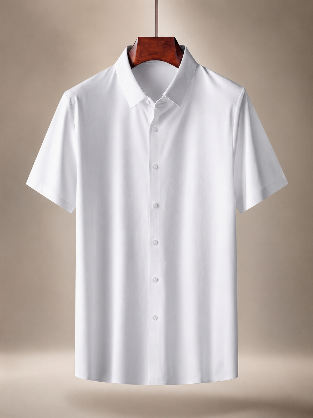 Cameron Men’s Breathable Silk Button-Down Shirt