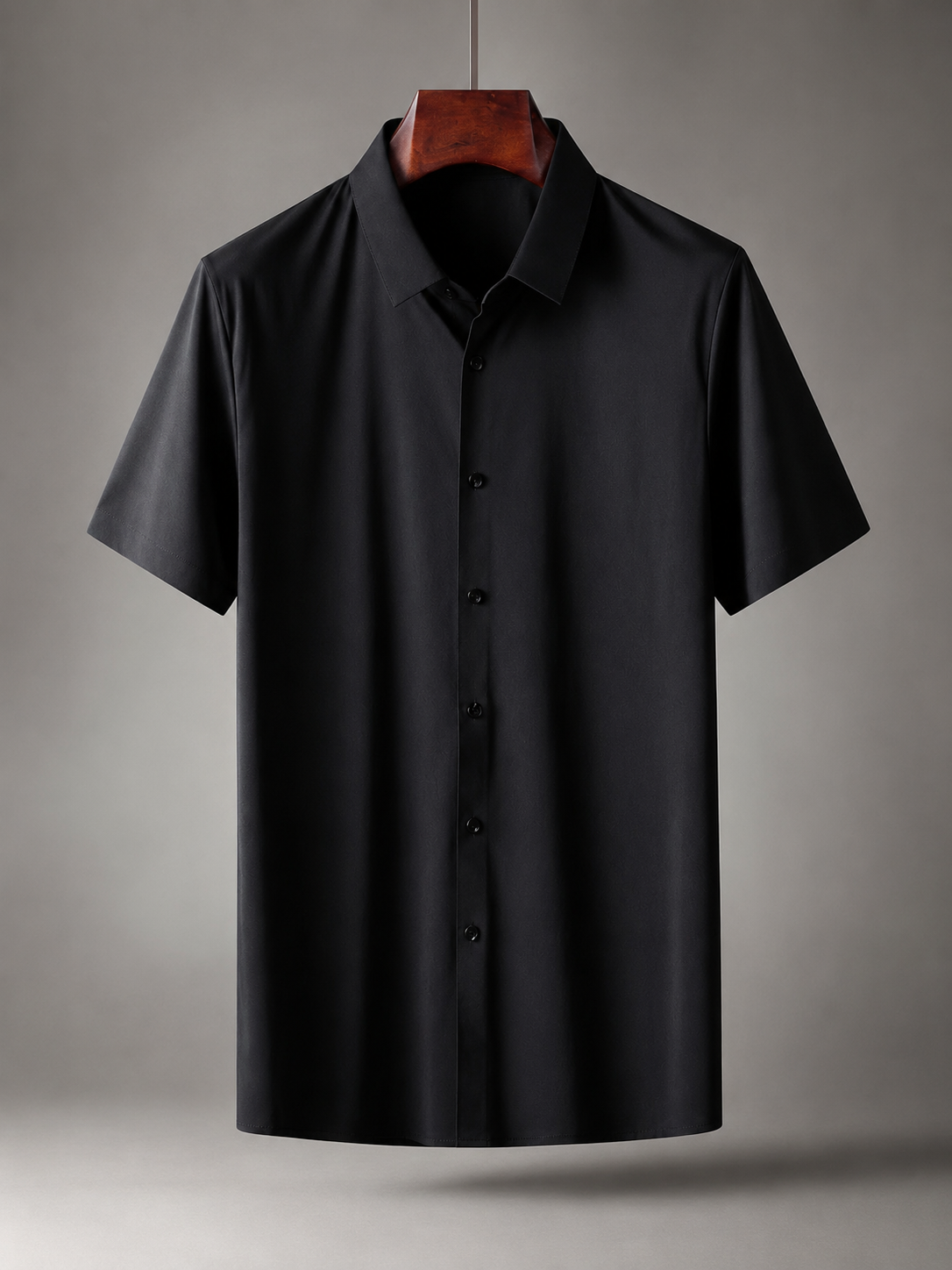 Cameron Men’s Breathable Silk Button-Down Shirt