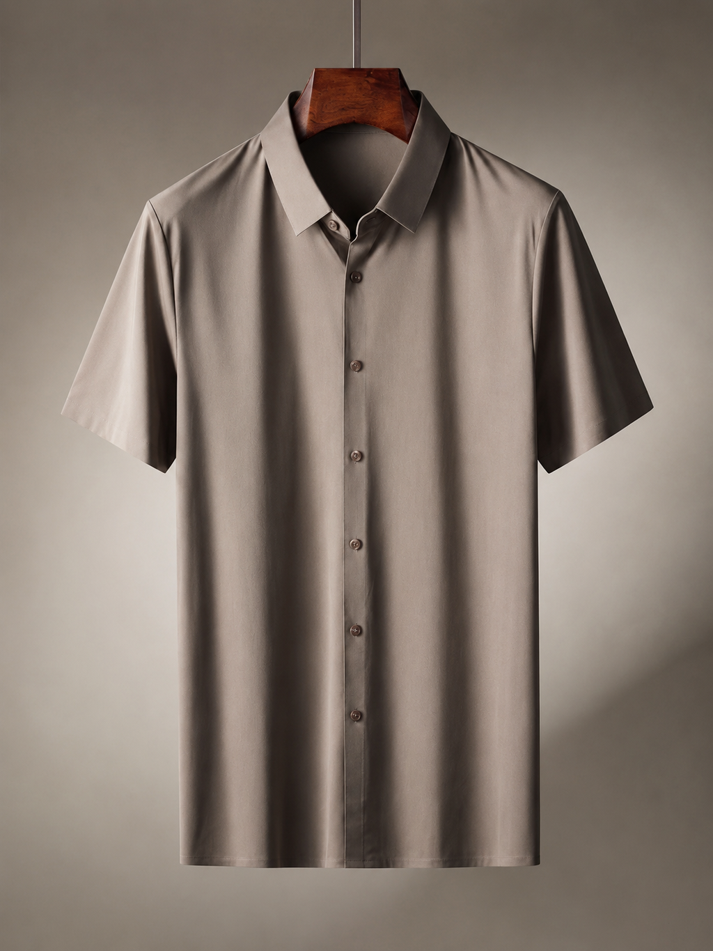 Cameron Men’s Breathable Silk Button-Down Shirt