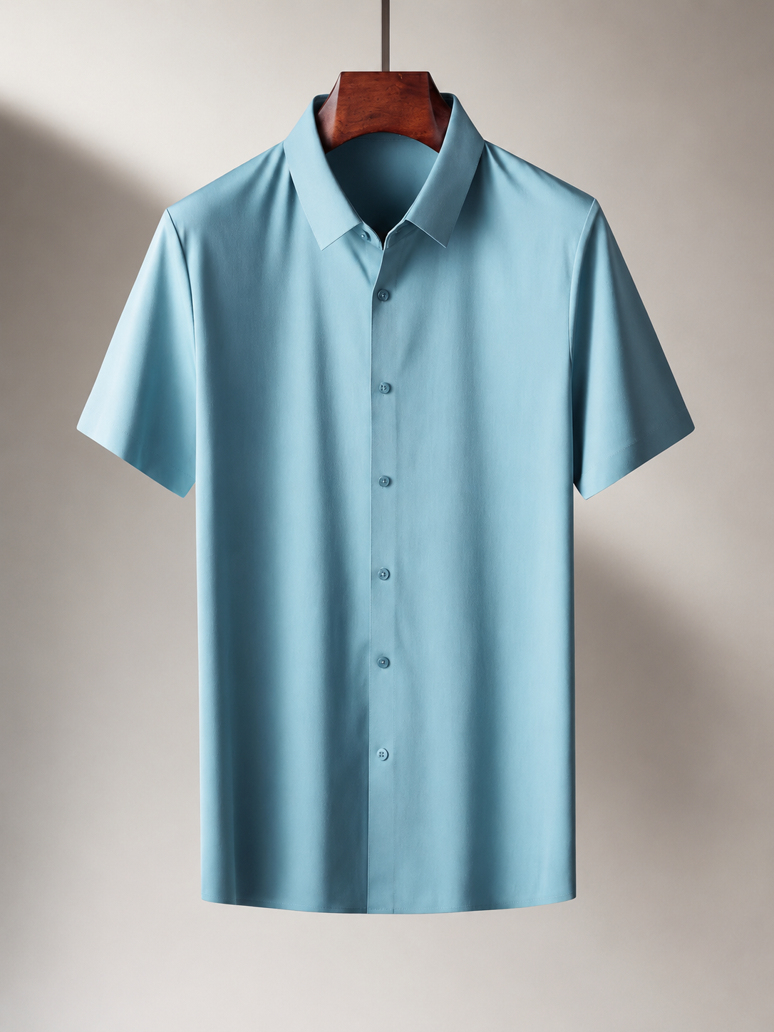 Cameron Men’s Breathable Silk Button-Down Shirt