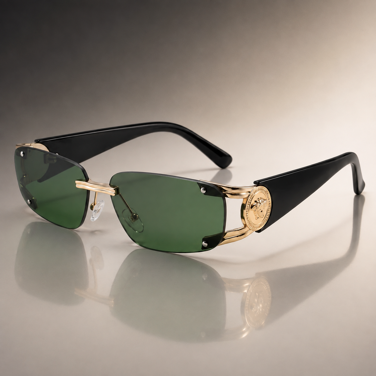 Carter Hayes Frameless Square Sunglasses