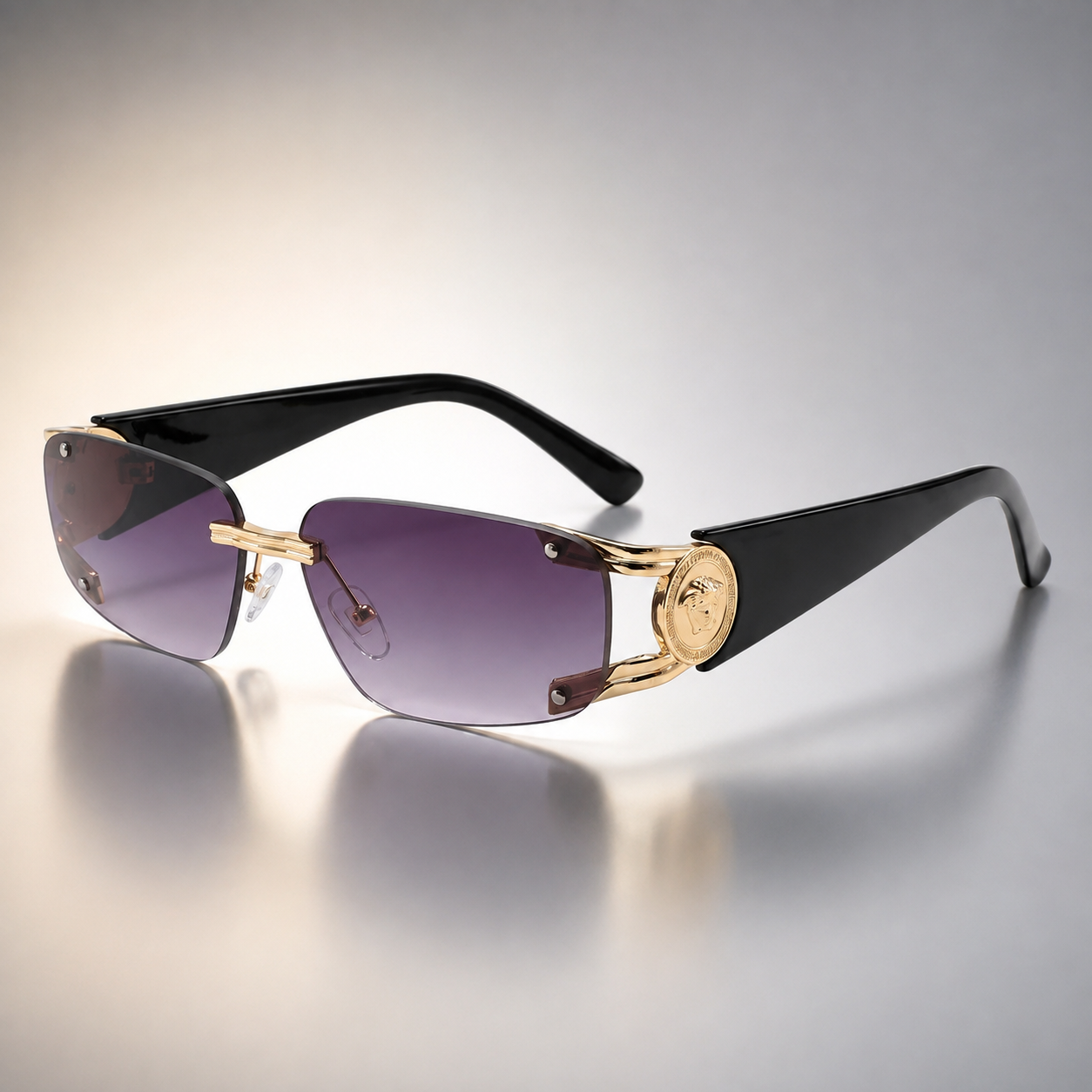 Carter Hayes Frameless Square Sunglasses