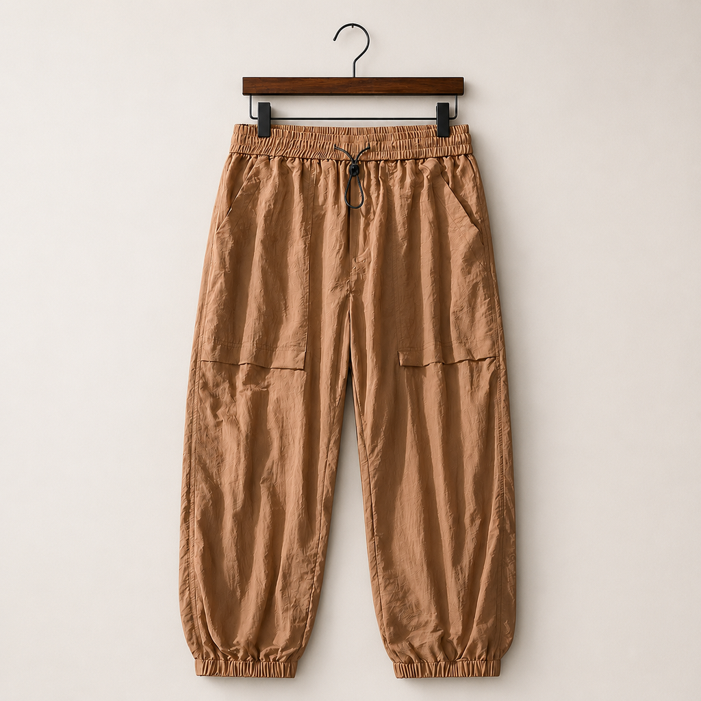 Carter Men's Relaxed Fit Textured Jogger Pants with Drawstring Waist