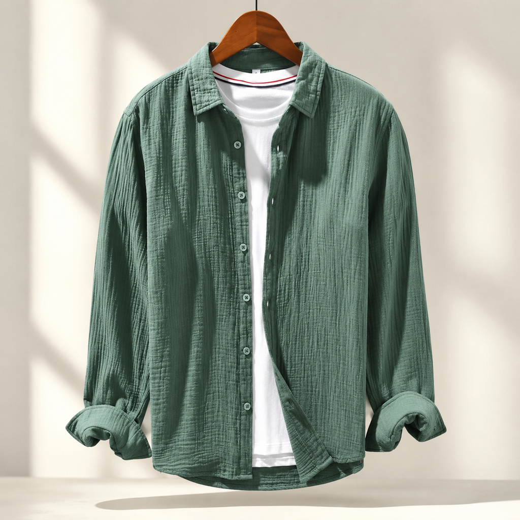 Carter Cotton Button-Up Shirt