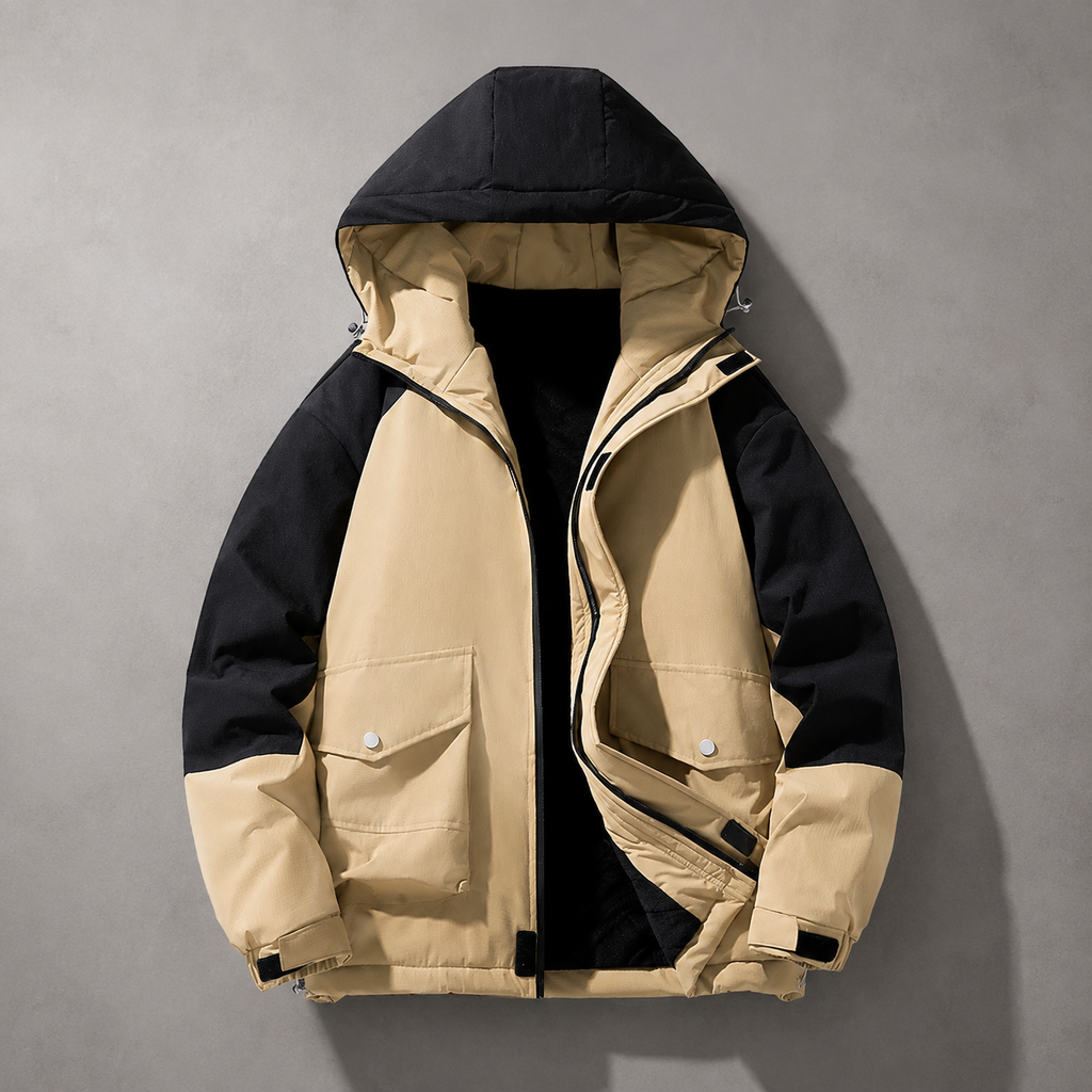 Carter Men’s Colorblock Hooded Winter Jacket