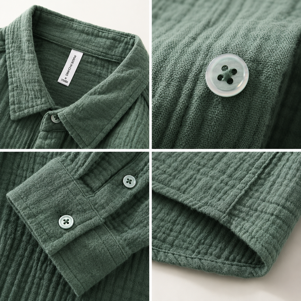 Carter Cotton Button-Up Shirt