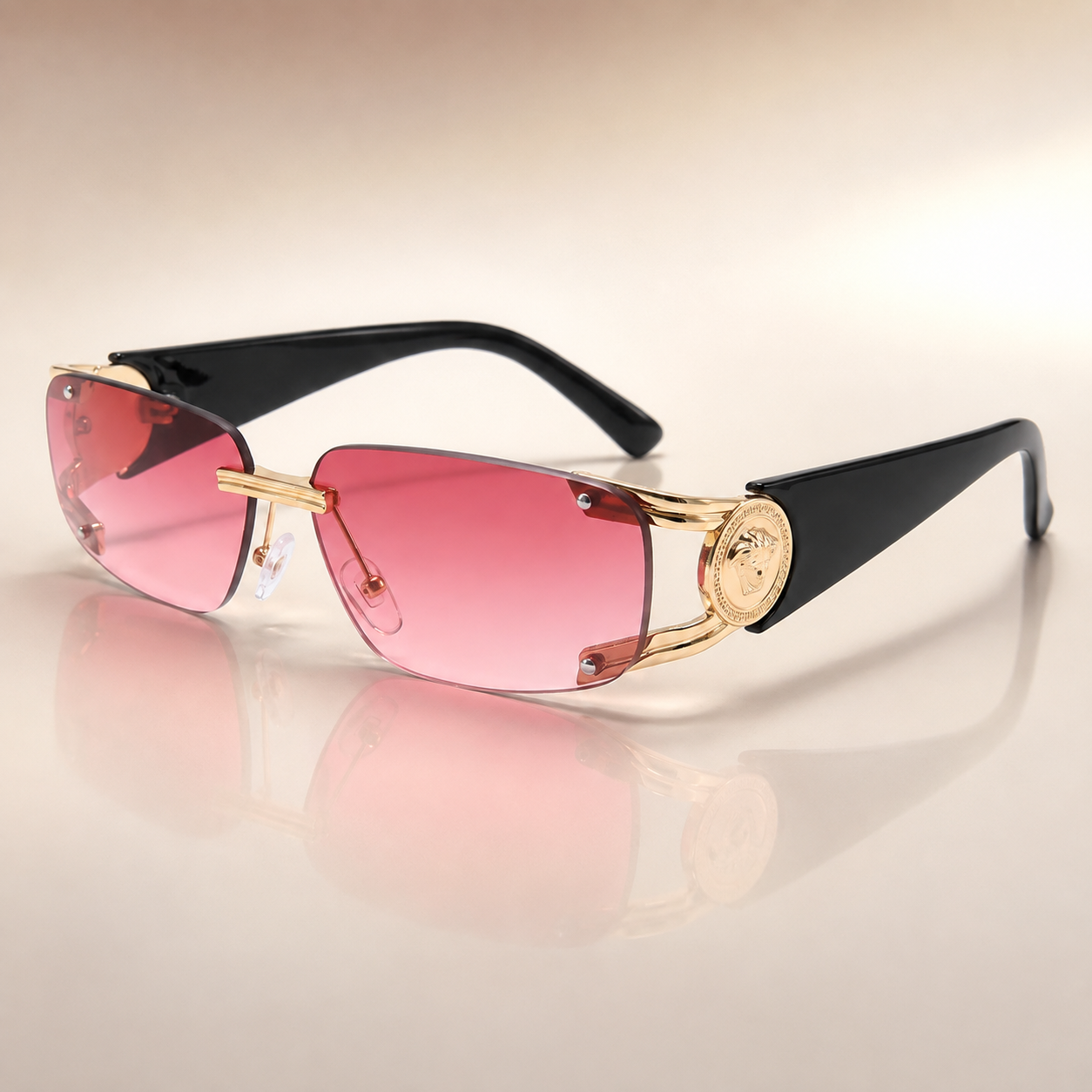 Carter Hayes Frameless Square Sunglasses