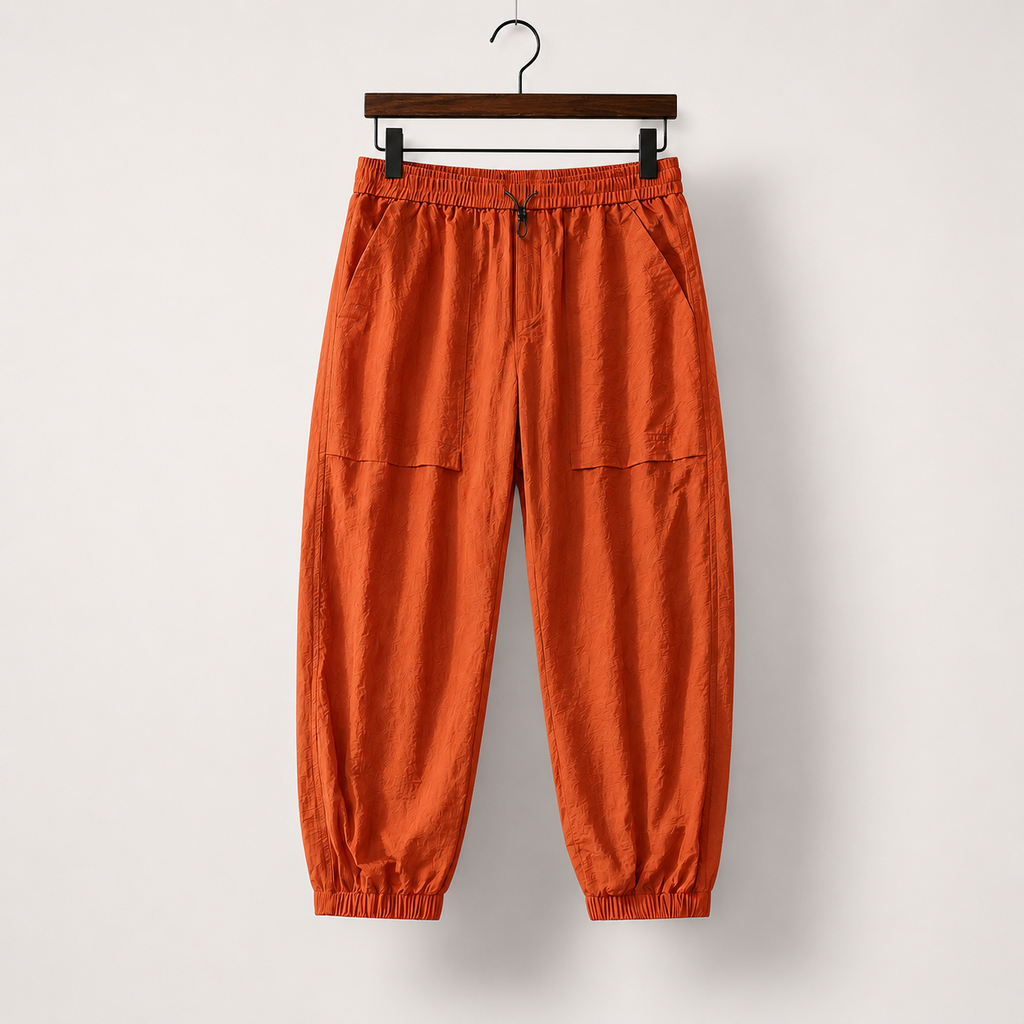 Carter Men's Relaxed Fit Textured Jogger Pants with Drawstring Waist