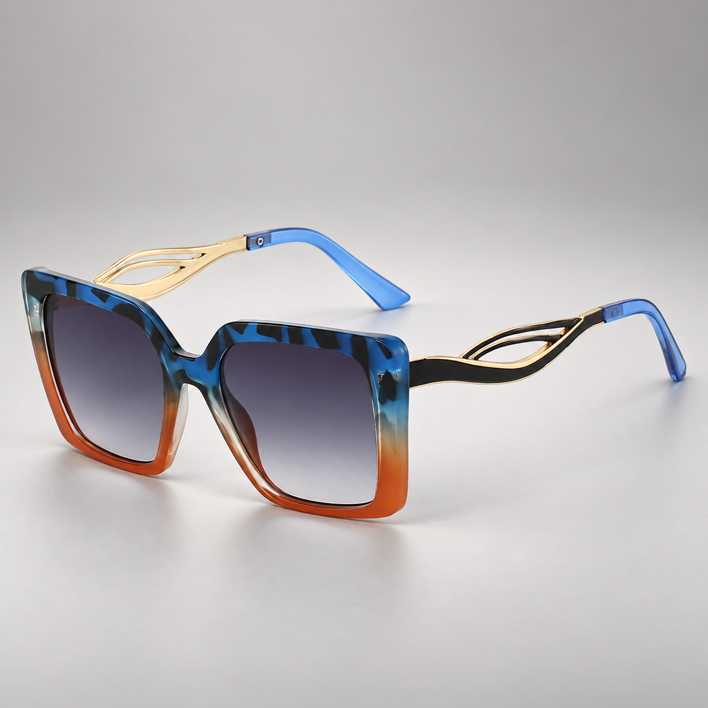 Celeste Oversized Square Sunglasses with Gradient Lenses