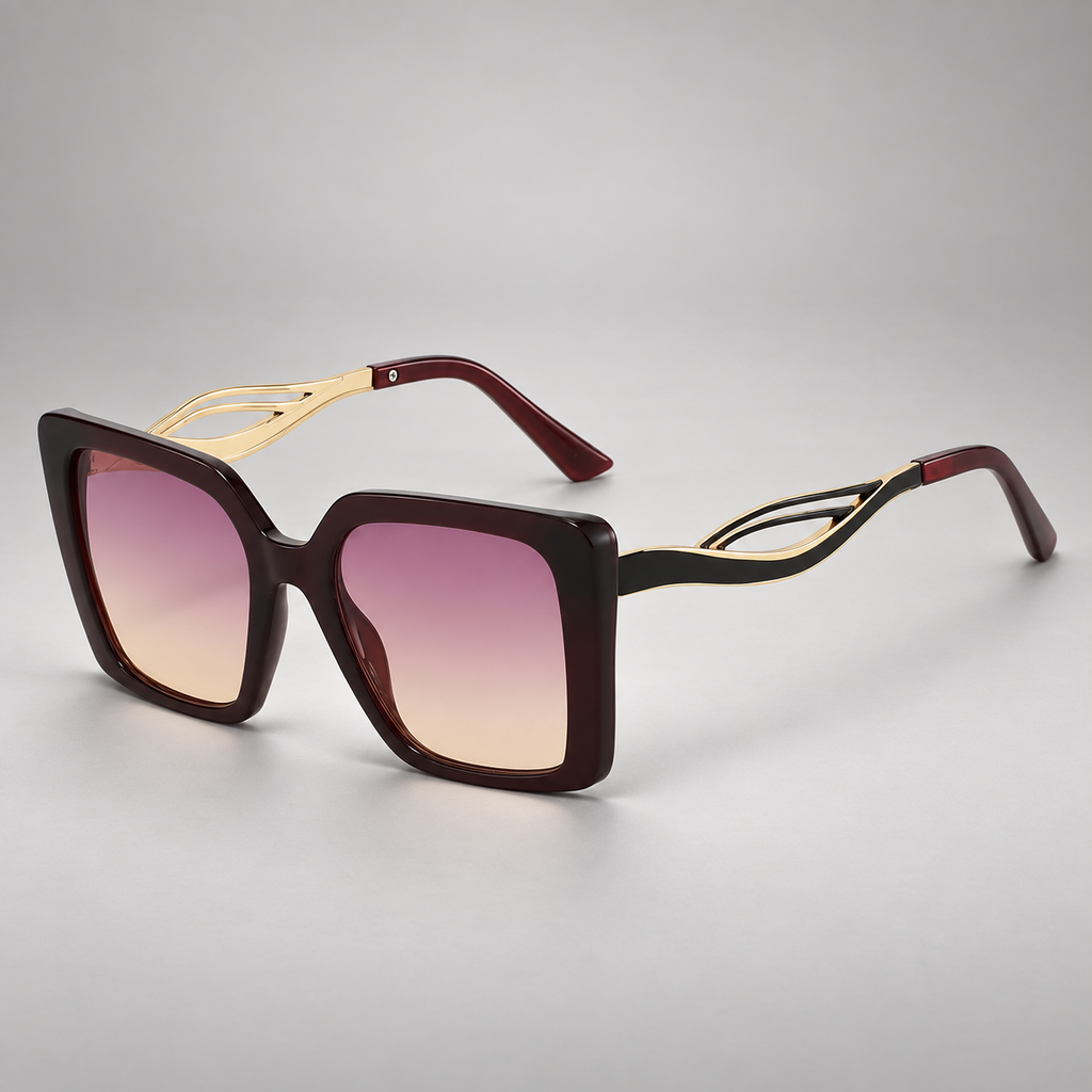 Celeste Oversized Square Sunglasses with Gradient Lenses