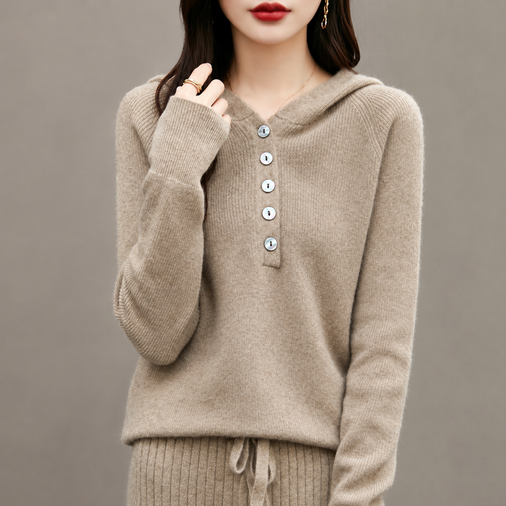 Celeste Button Front Relaxed Fit Cardigan