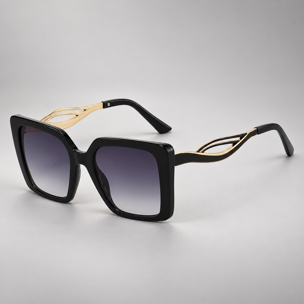 Celeste Oversized Square Sunglasses with Gradient Lenses