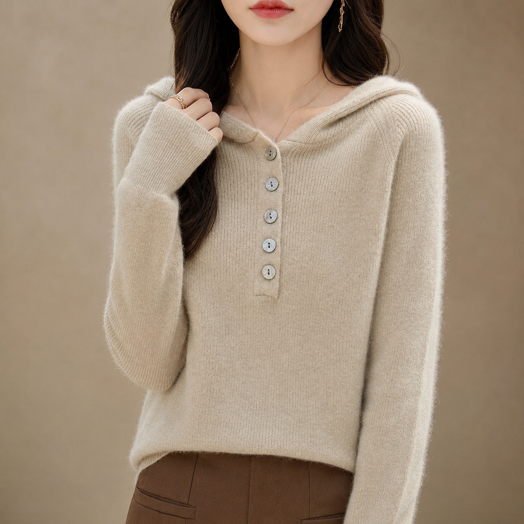 Celeste Button Front Relaxed Fit Cardigan