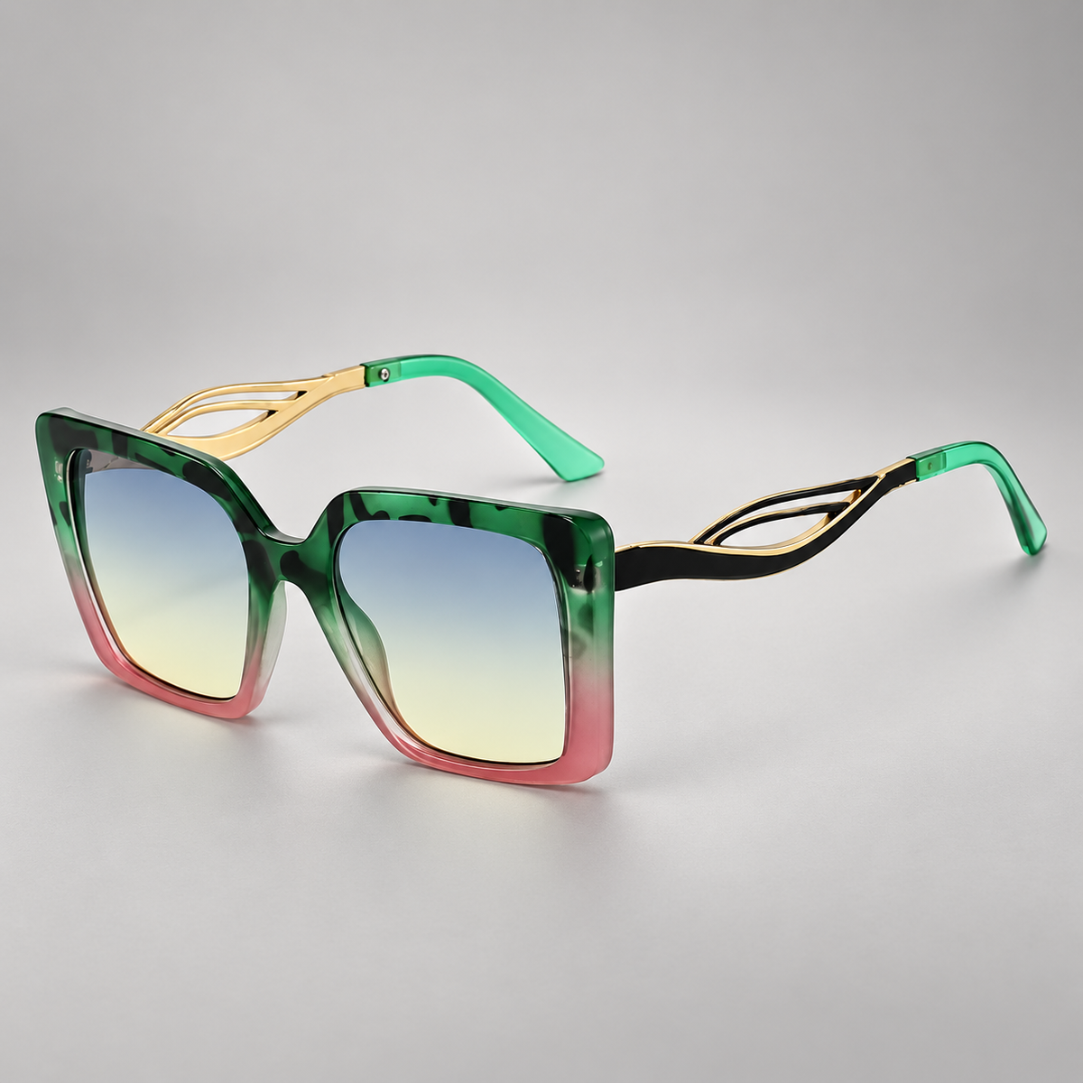 Celeste Oversized Square Sunglasses with Gradient Lenses