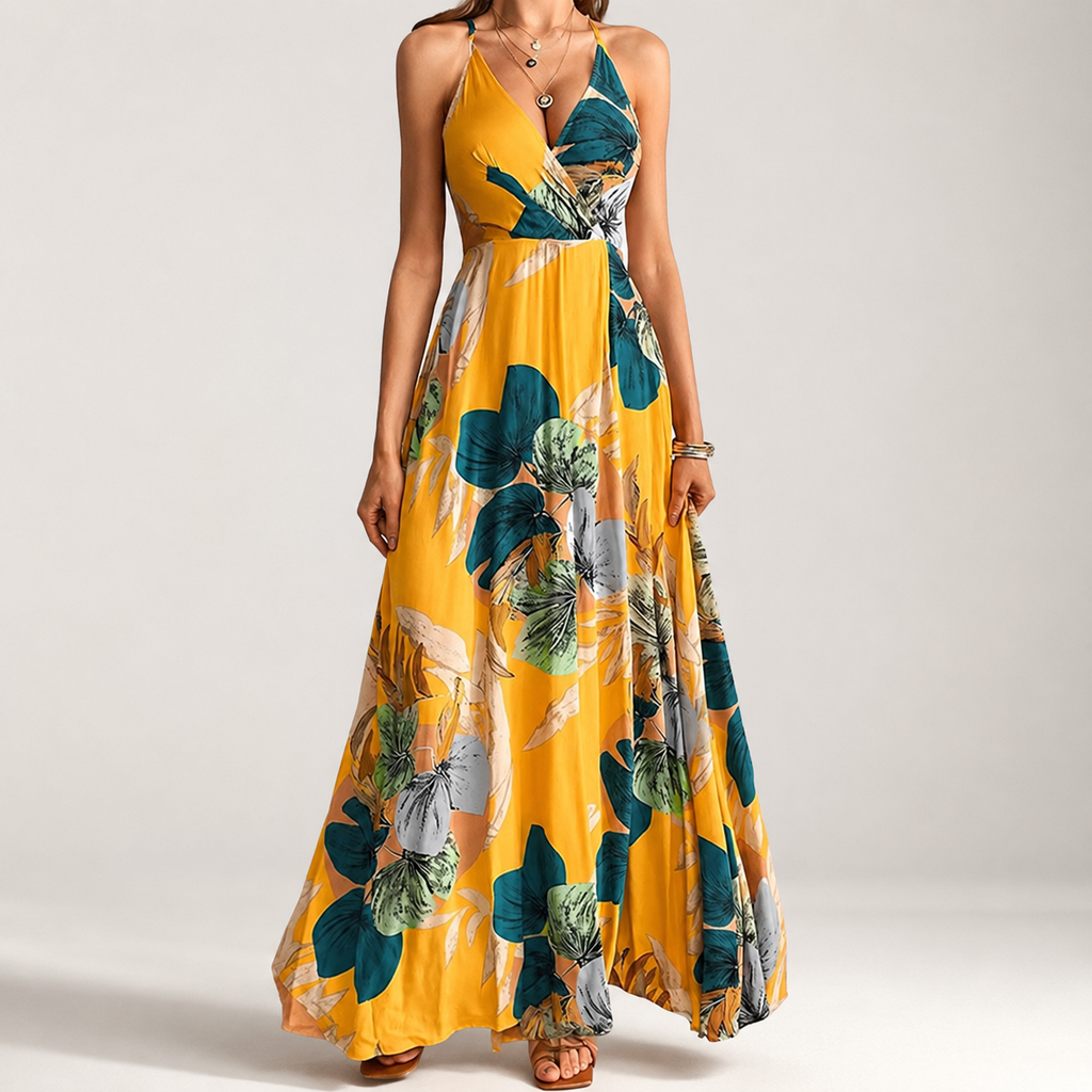 Marina Wrap Maxi Dress