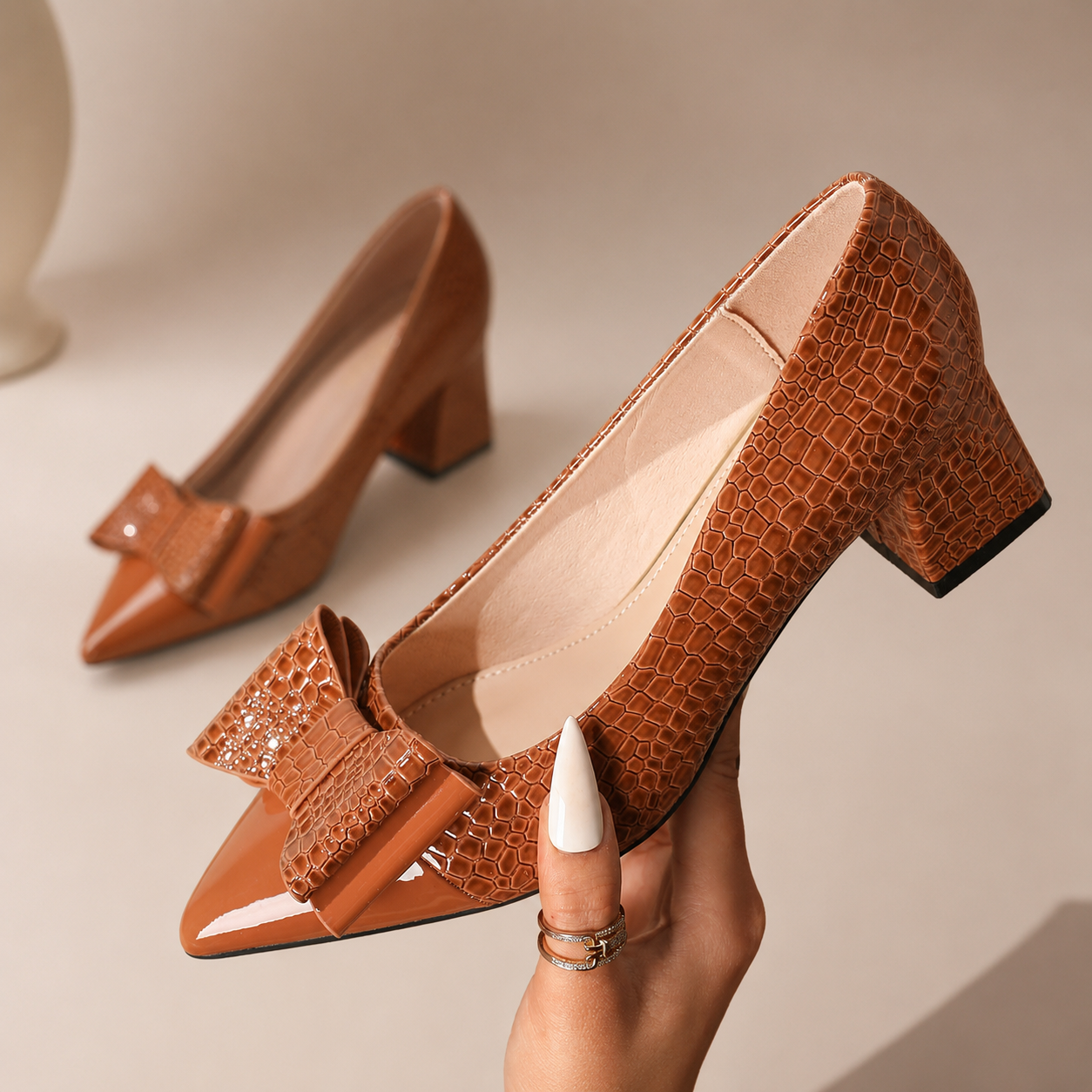 Camille Bow Pumps