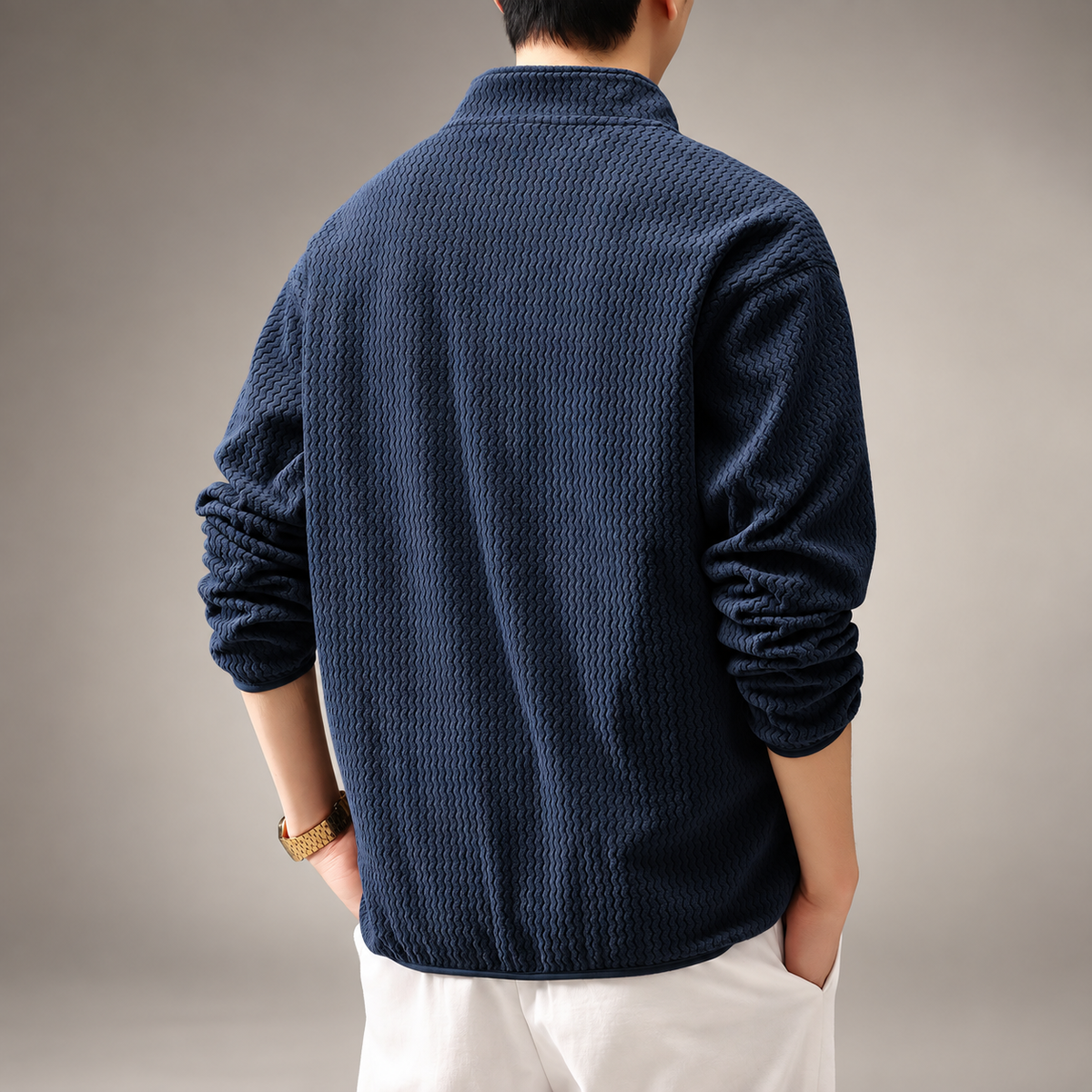 Tristan Textured Quarter-Zip Pullover