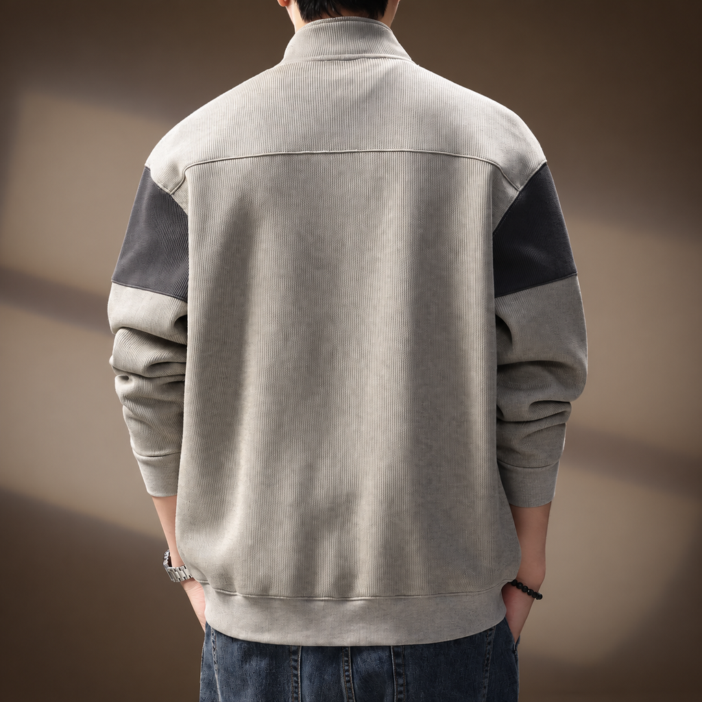Oliver Colorblock Knit Zip Jacket for Men