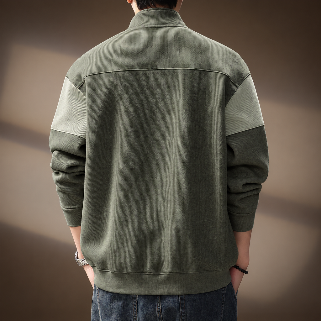 Oliver Colorblock Knit Zip Jacket for Men