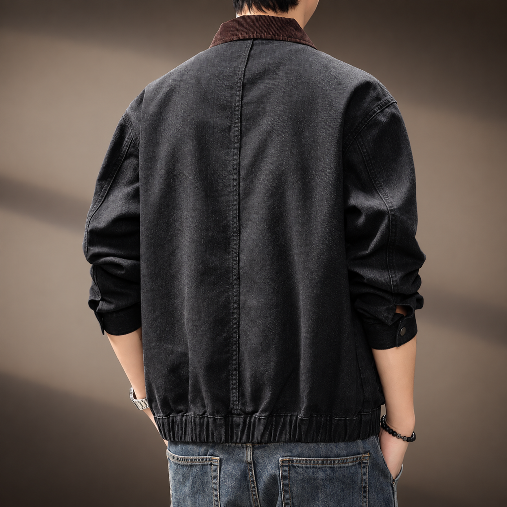 Lucas Contrast Collar Utility Jacket