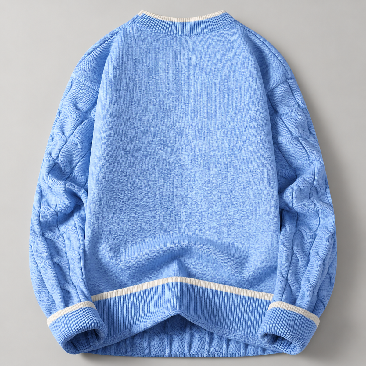 William Textured Cable-Knit Pullover Sweater