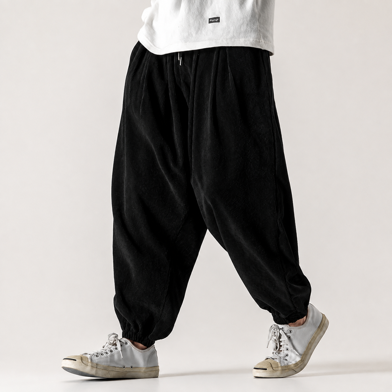 Colton Men's Corduroy Sweatpants – Relaxed Fit Ribbed Velvet Lounge Pants