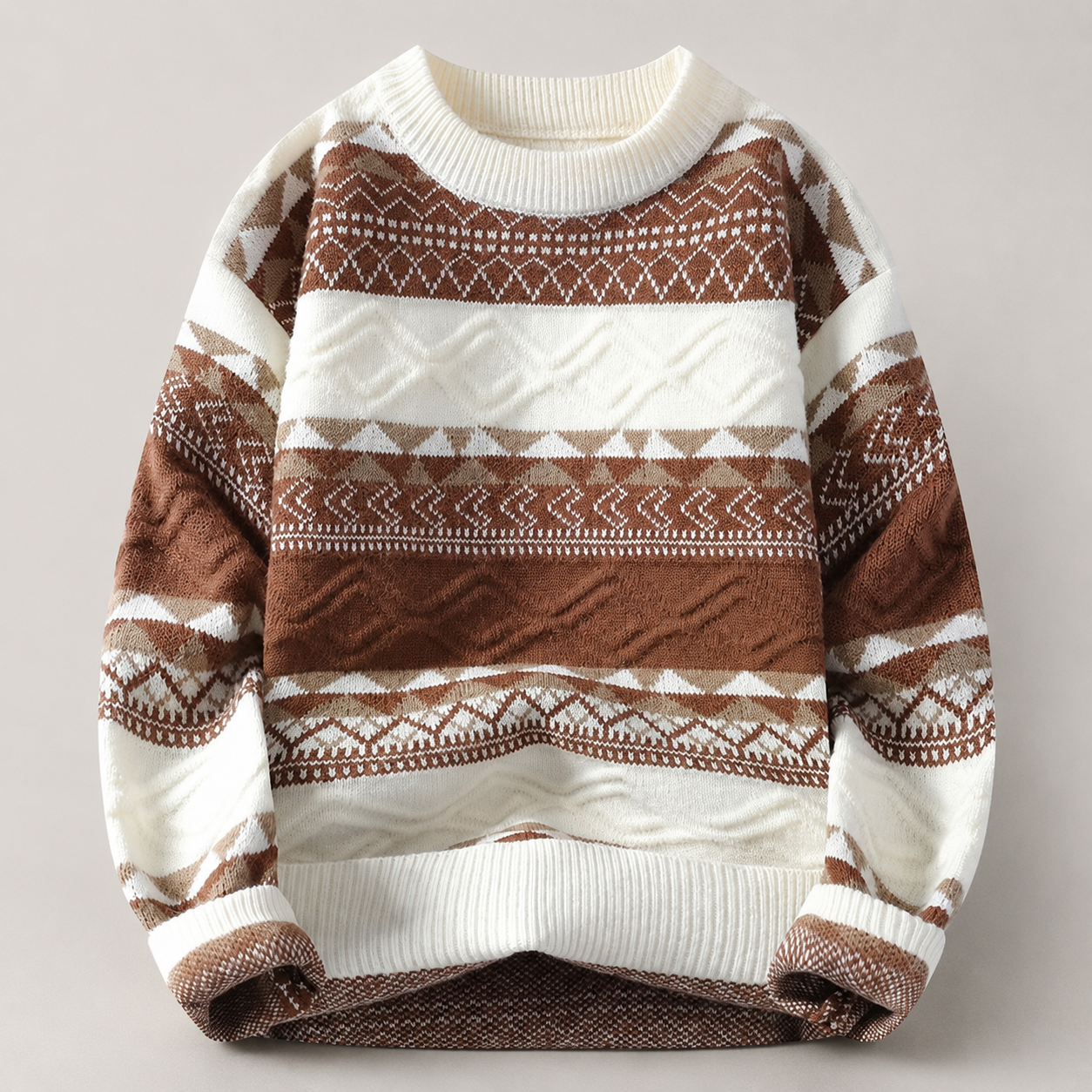 Colton Men’s Patterned Crewneck Knit Sweater