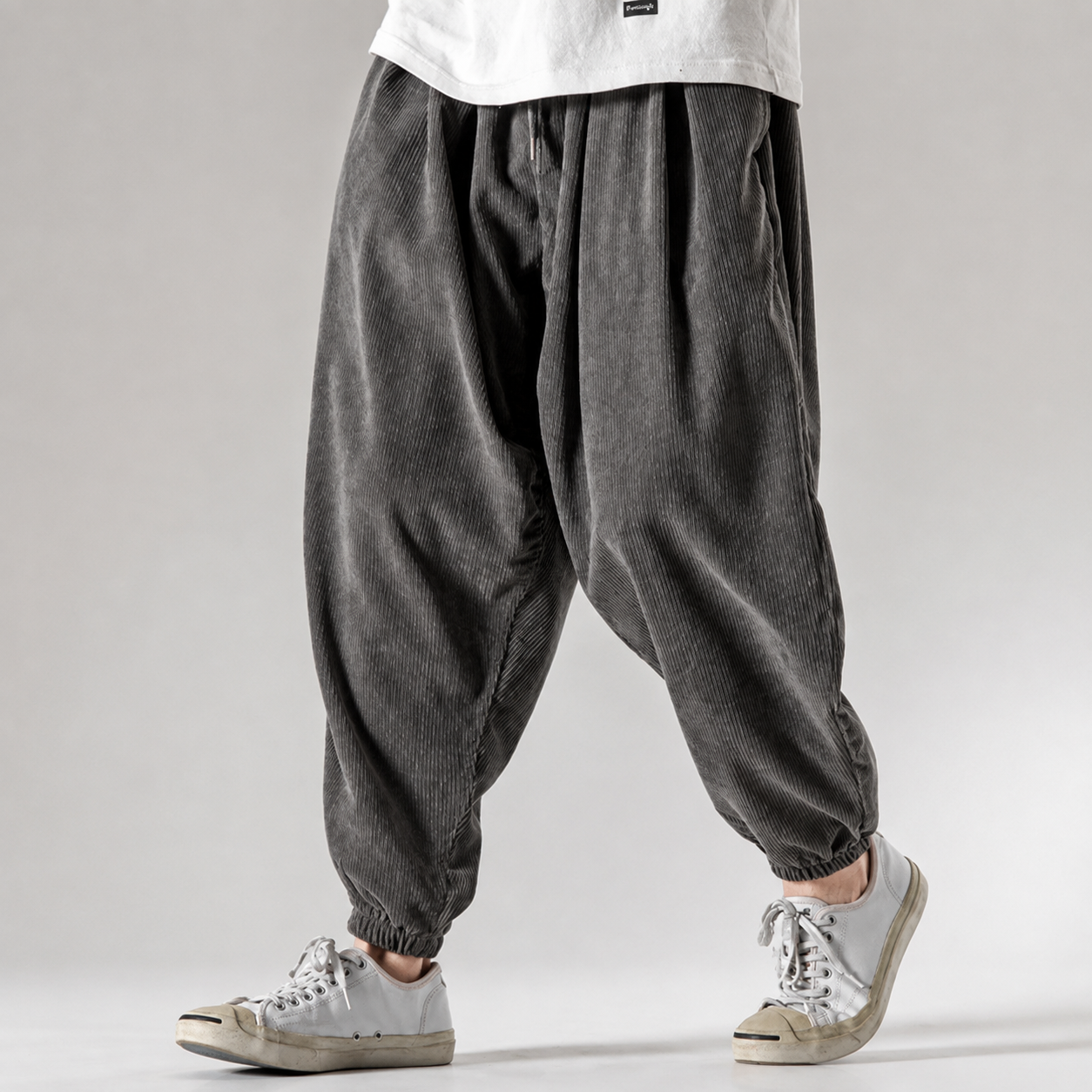 Colton Men's Corduroy Sweatpants – Relaxed Fit Ribbed Velvet Lounge Pants