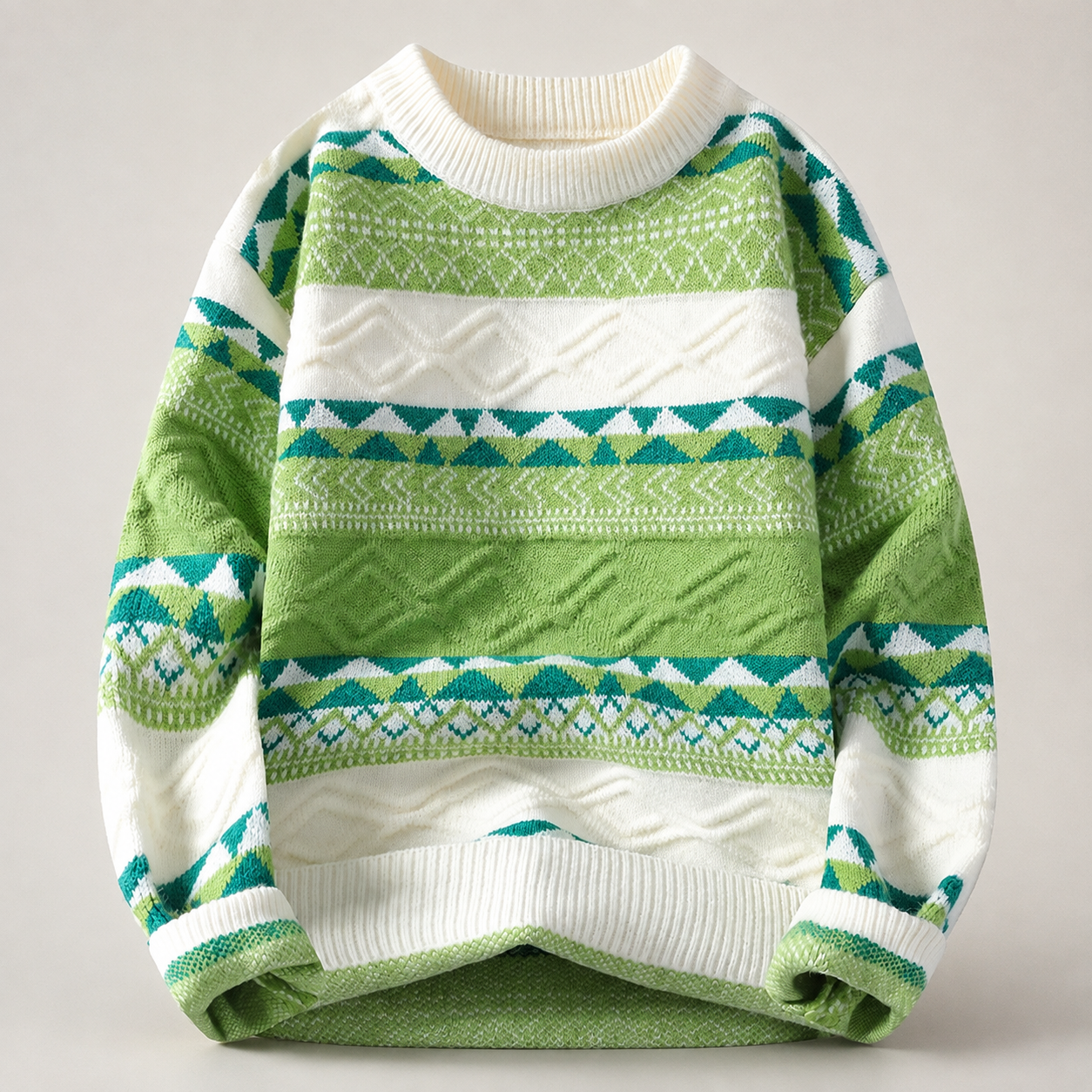 Colton Men’s Patterned Crewneck Knit Sweater