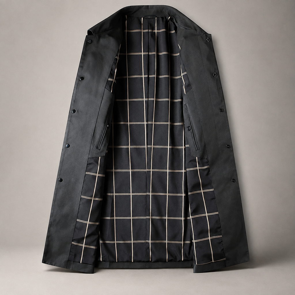 Colton Button Front Mid-Length Car Coat
