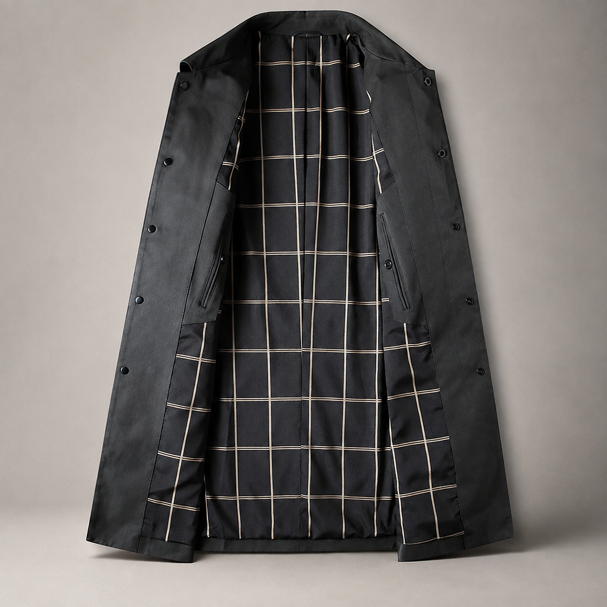 Colton Button Front Mid-Length Car Coat
