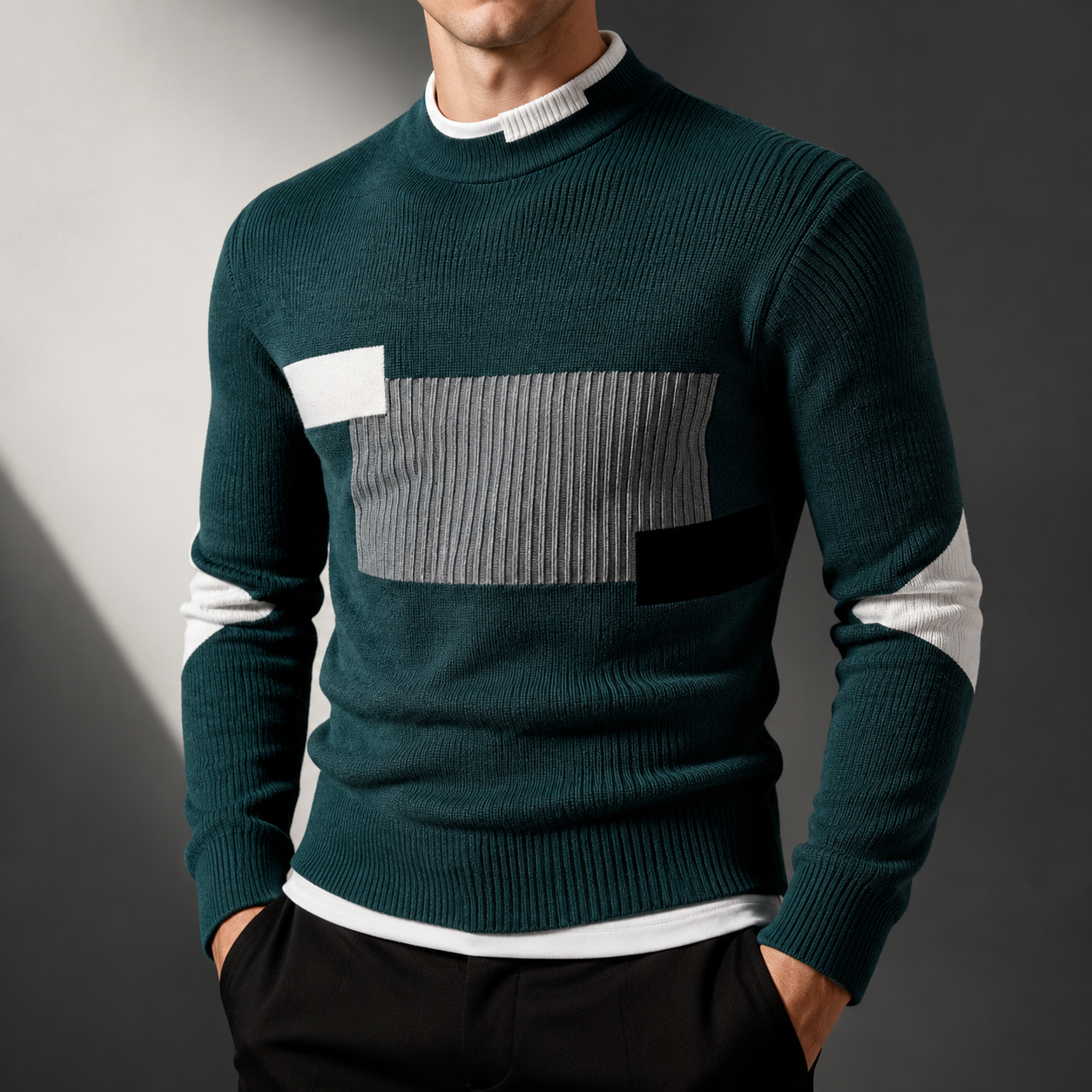 Colton Ribbed Knit Sweater
