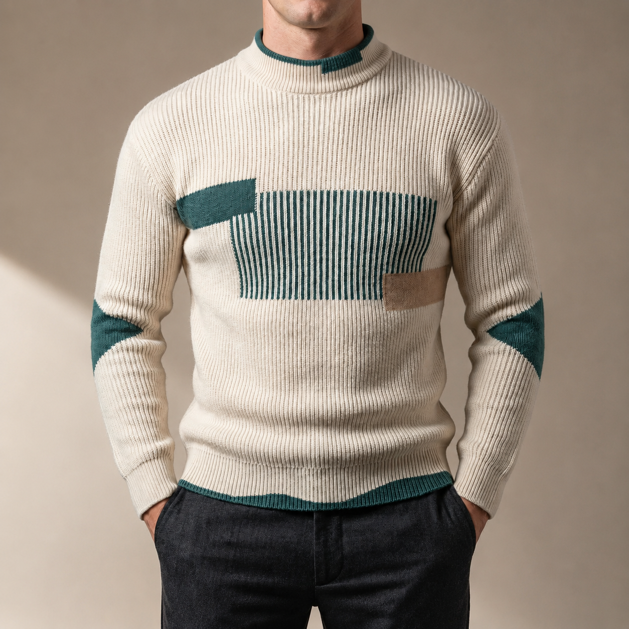 Colton Ribbed Knit Sweater