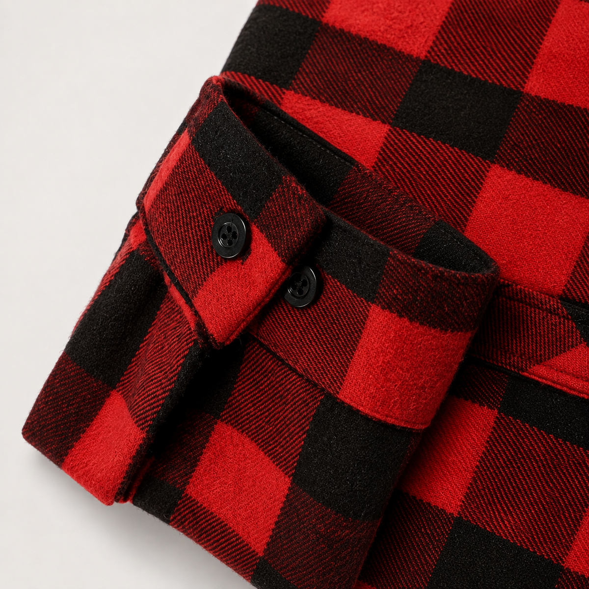 Colton Plaid Hooded Flannel Shirt Jacket