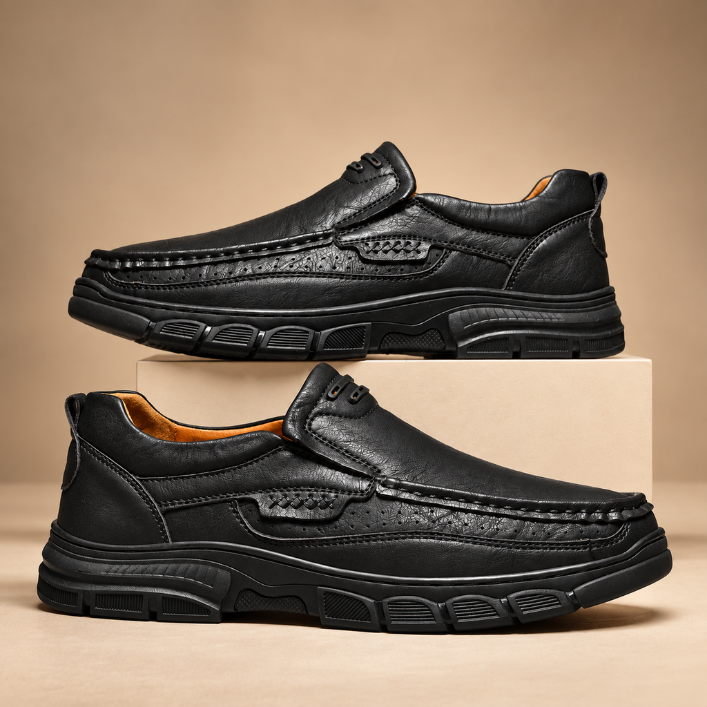 Daniel Men’s Moc Toe Slip-On Shoes with Chunky Sole