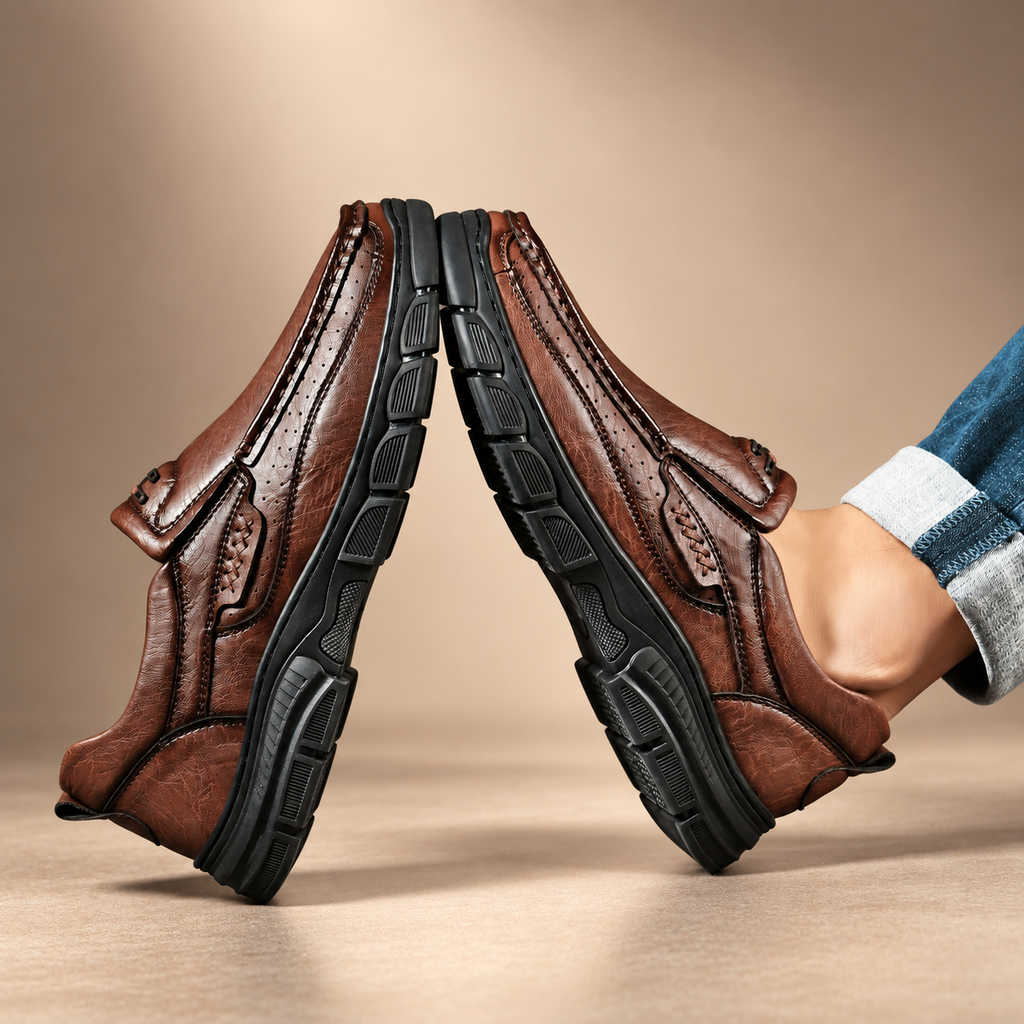 Daniel Men’s Moc Toe Slip-On Shoes with Chunky Sole