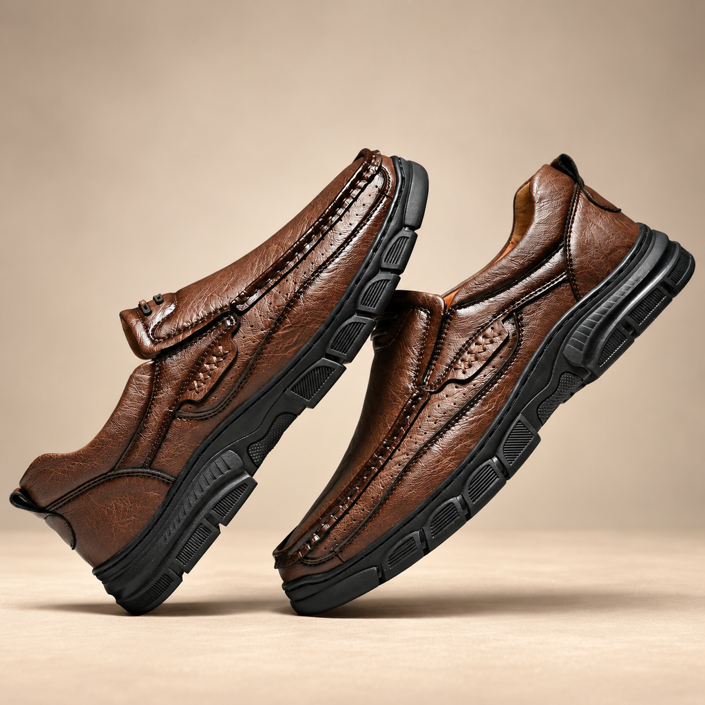 Daniel Men’s Moc Toe Slip-On Shoes with Chunky Sole