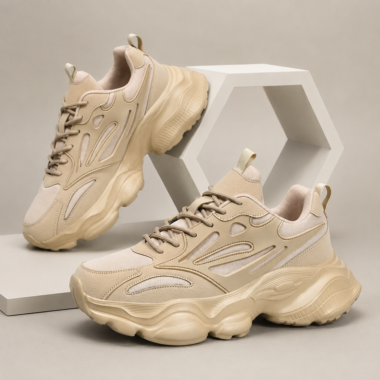 Dawson Chunky Lace-Up Runner Sneakers