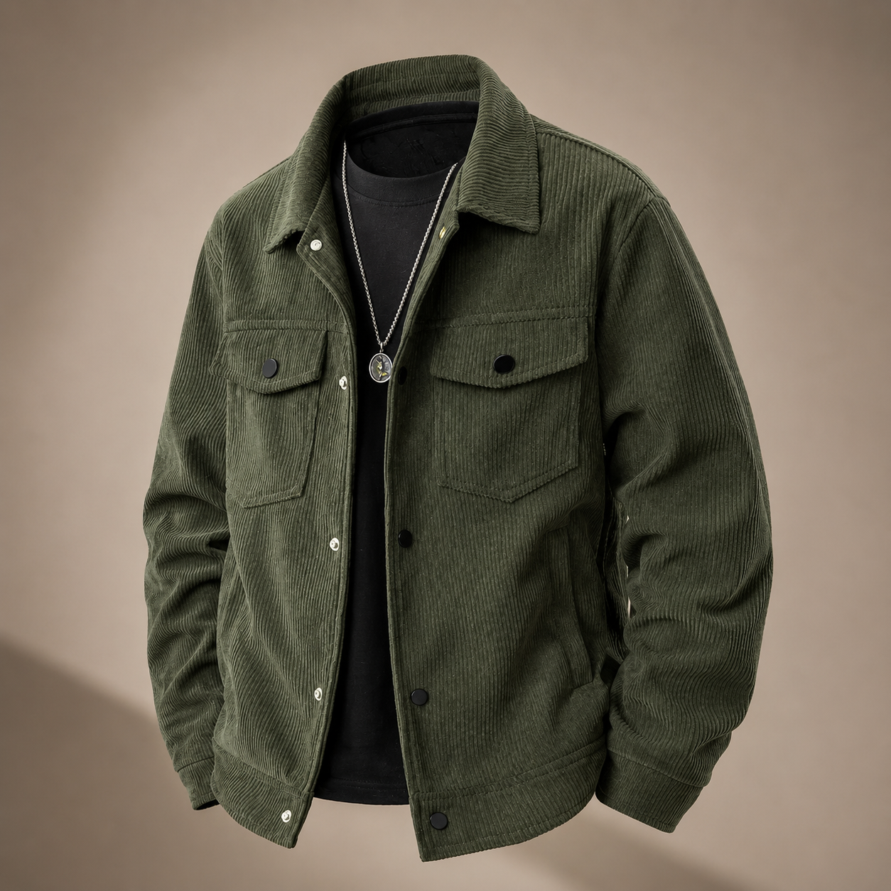 Declan Men's Casual Zip-Up Jacket – Stand Collar Lightweight Jacket