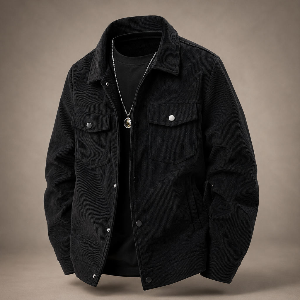 Declan Men's Casual Zip-Up Jacket – Stand Collar Lightweight Jacket