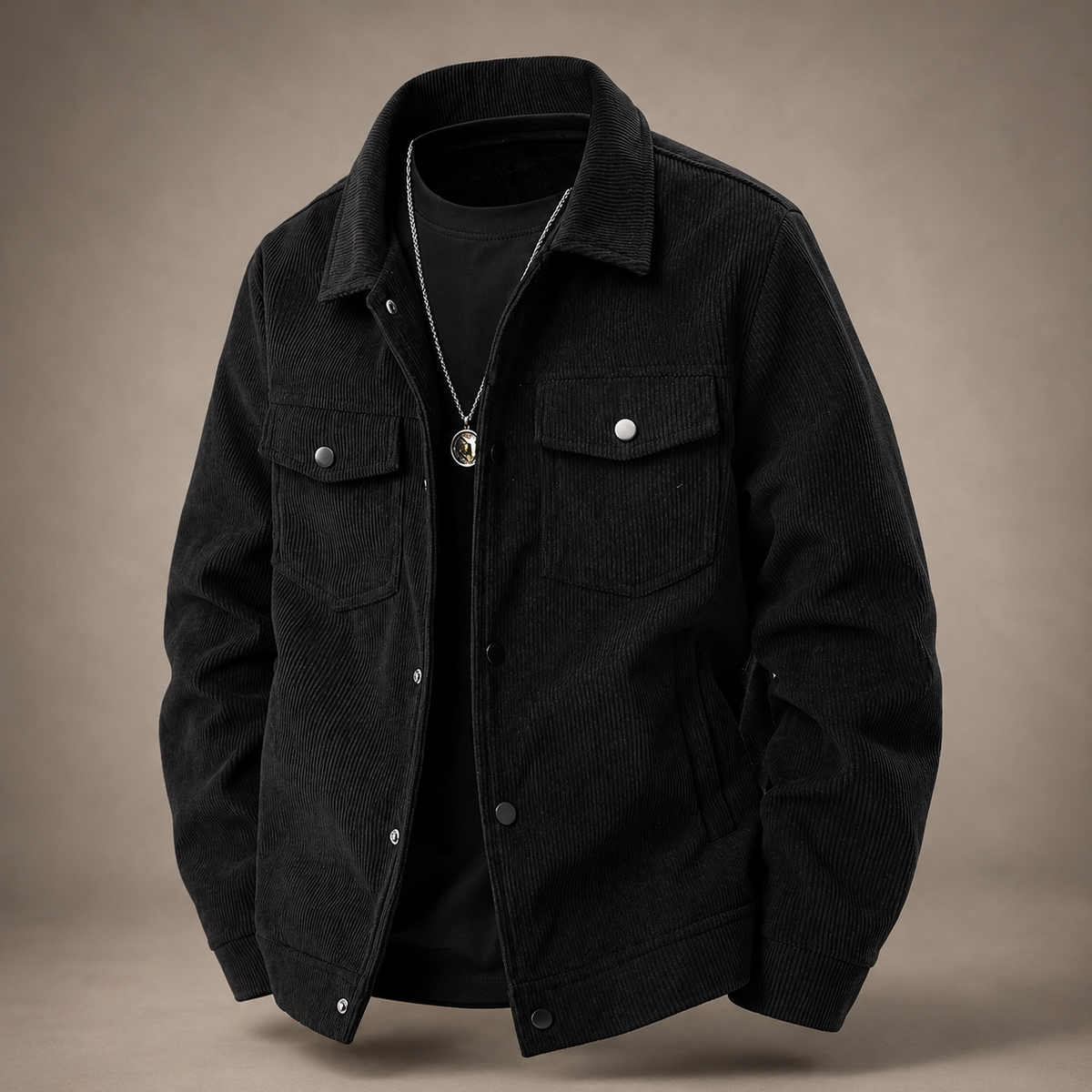 Declan Men's Casual Zip-Up Jacket – Stand Collar Lightweight Jacket