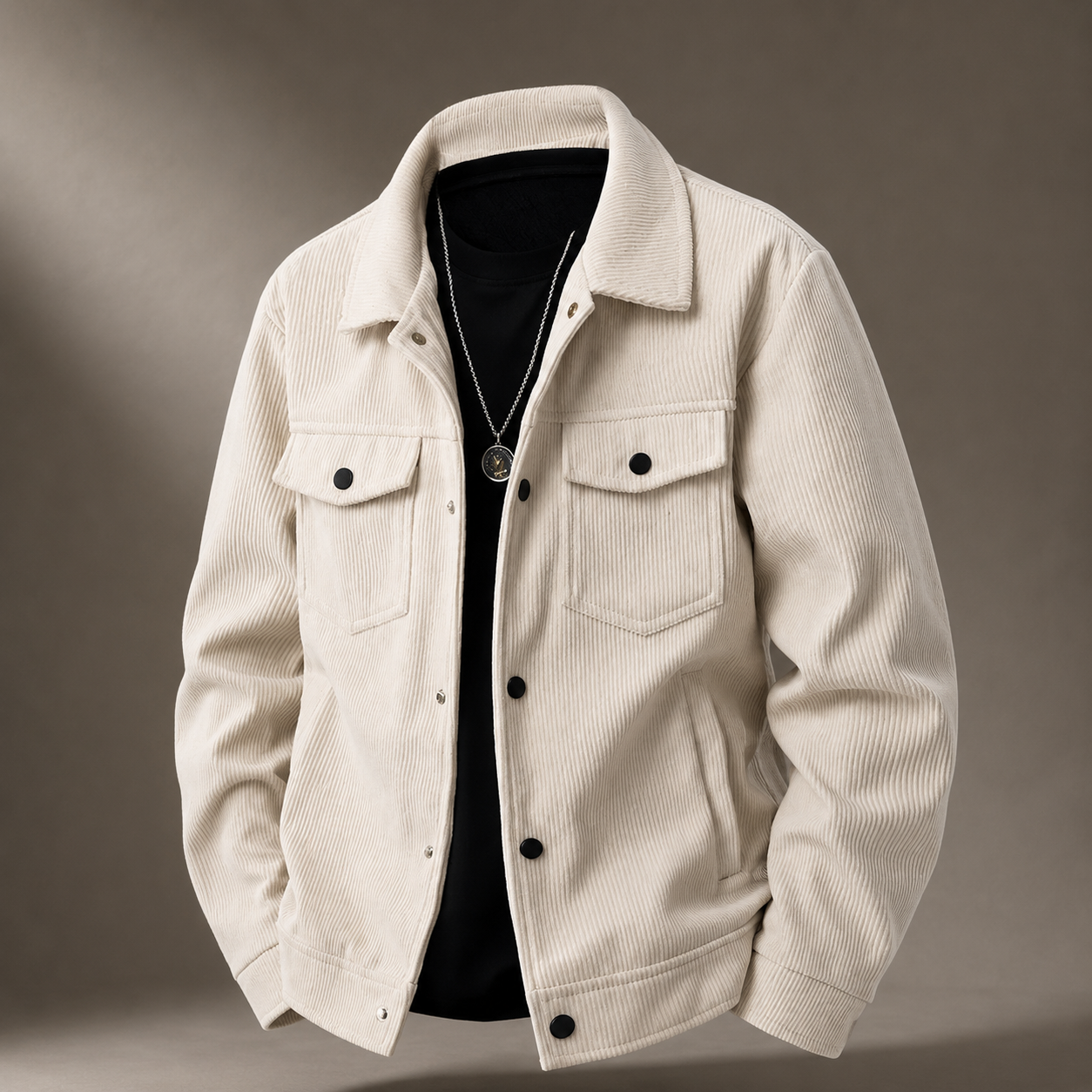 Declan Men's Casual Zip-Up Jacket – Stand Collar Lightweight Jacket