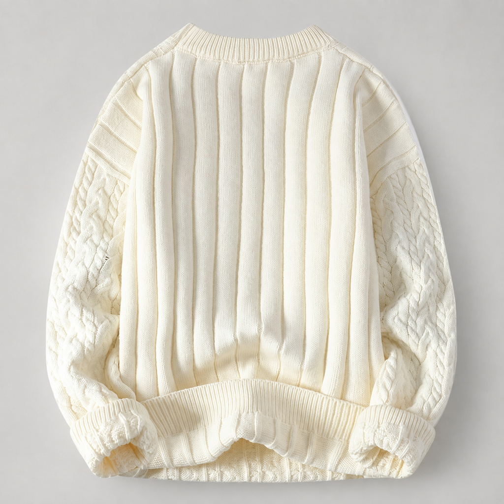 Dennis Men’s Cable Knit Crewneck Sweater