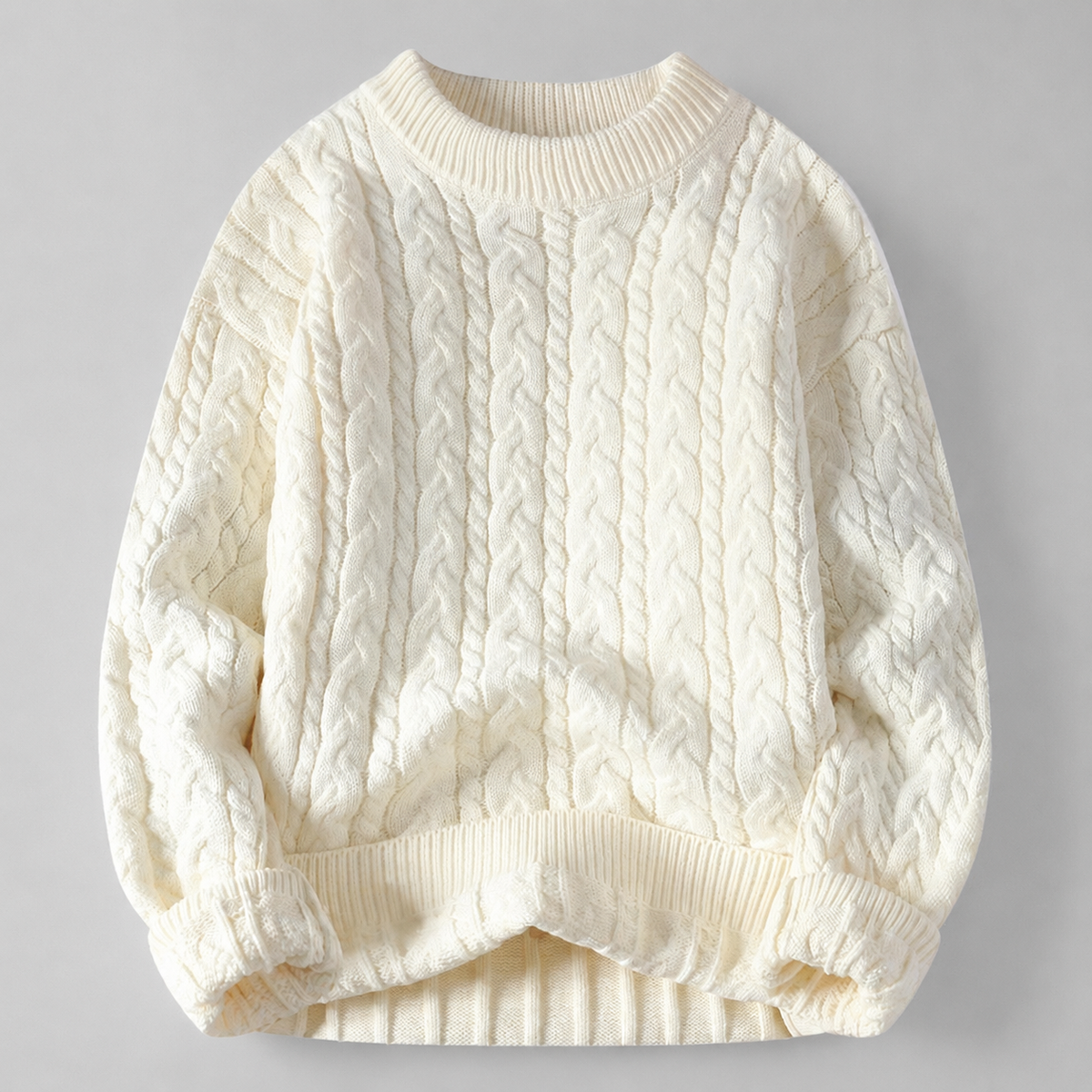 Dennis Men’s Cable Knit Crewneck Sweater