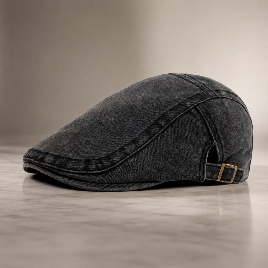 Denver 1920s-Inspired Denim Flat Cap