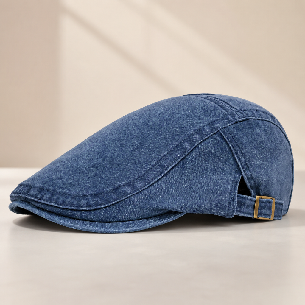 Denver 1920s-Inspired Denim Flat Cap