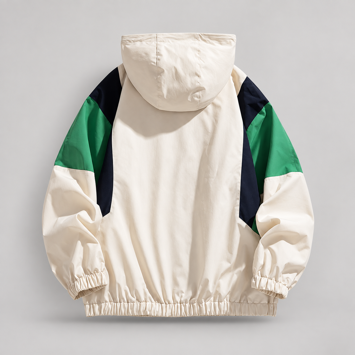 Desmond Men’s Color-Block Full-Zip Hooded Windbreaker Jacket