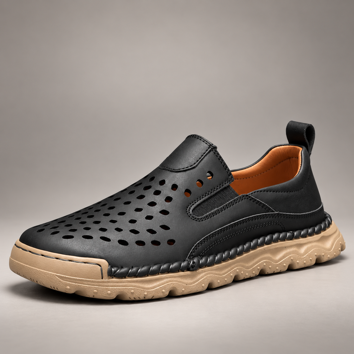 Edmund Men’s Cutout Slip-On Walking Shoes