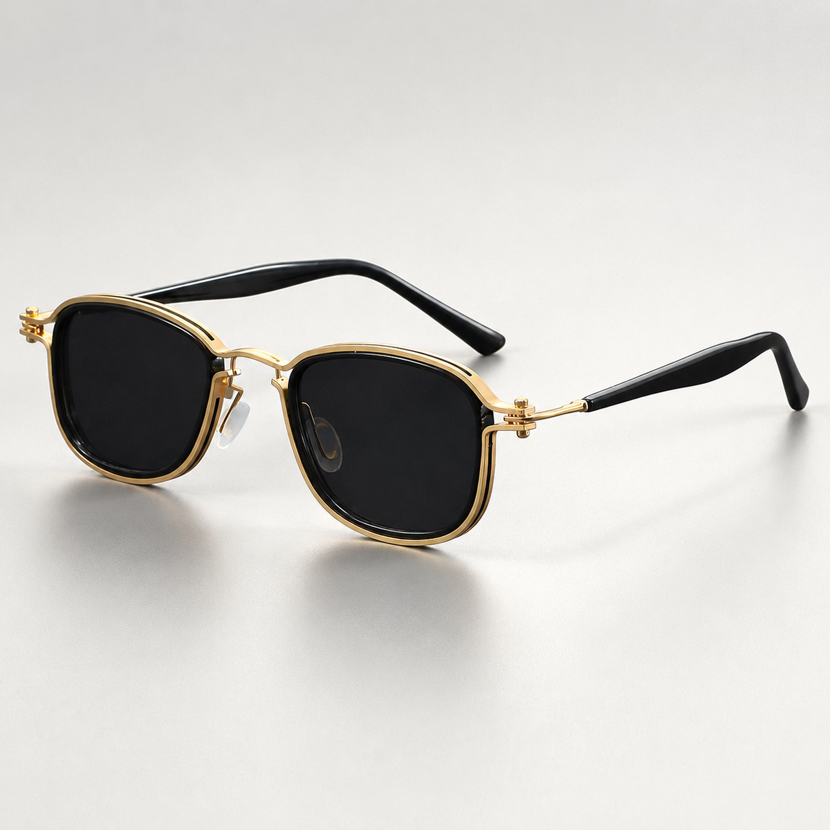 Edmund Double-Rim Square Sunglasses