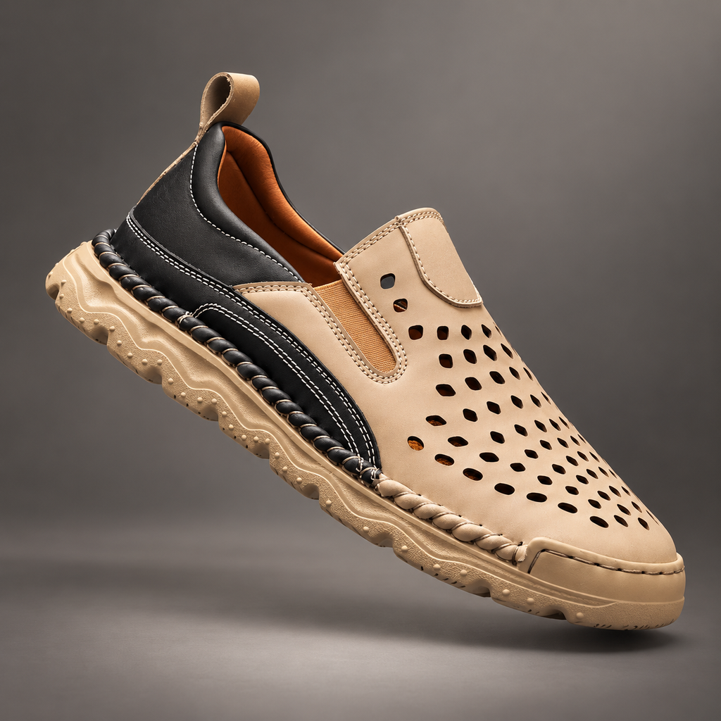 Edmund Men’s Cutout Slip-On Walking Shoes